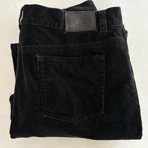 Lauren Jeans Co Ralph Lauren Women's 12 Black Corduroy 5 Pocket‎ Wide Leg Pants